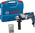 Bosch Modell, Professional Schlagbohrmaschine -2, 850 Watt GSB 20 min-1 060117B401, Leerlaufdrehzahl 3.000, mit Zubehörset, in L-Case