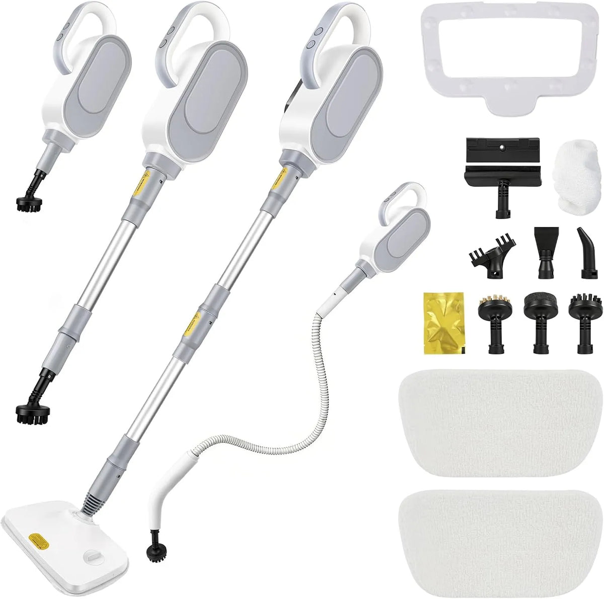 Dampfreiniger, Mehrzweck Steam Cleaner mit 9 Zubehörteile, zur Reinigung von Teppichen, Leistung 1500W Handgerät, Küchen und Badezimmern