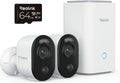 Kamera 2-Kamera-Set, Reolink 4K Überwachungskamera Aussen Akku Set mit Home Hub, 2.4/5GHz WLAN, 5 Monate Akkulaufzeit, Farbnachtsicht