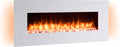 Elektrokamin 3D-Flammeneffekt BALDERIA Yoash, Elektrischer Wandkamin mit Heizung 1000/2000 W, realistischer, LED-Beleuchtung, Timer, Thermostat, Weiß