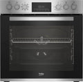Beko Kochfeld BBUM12321X, Einbau-Herd-Set, Aero, in Schwarz-Edelstahl, Multifunktionsofen mit 8 Heizarten und Glaskeramik, SteamShine-Reinigung