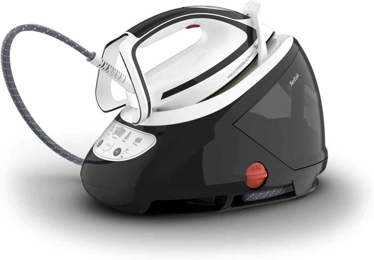 Tefal Modell, Fassungsvermögen 1,9 L Wassertank 8-Bar-Druck GV9550, Pro Express Ultimate Dampfbügelstation, Dampfstoß: 520 g, starker, Min., weiß
