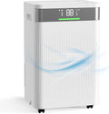 Luftentfeuchter HAUSHOF, Elektrisch 20L, mit 4,5 L Tank und LED Anzeige, 20L/Tag, mit Negativ-Ionen für 30m² Raum, 41dB Leiser Entfeuchter Elektrisch