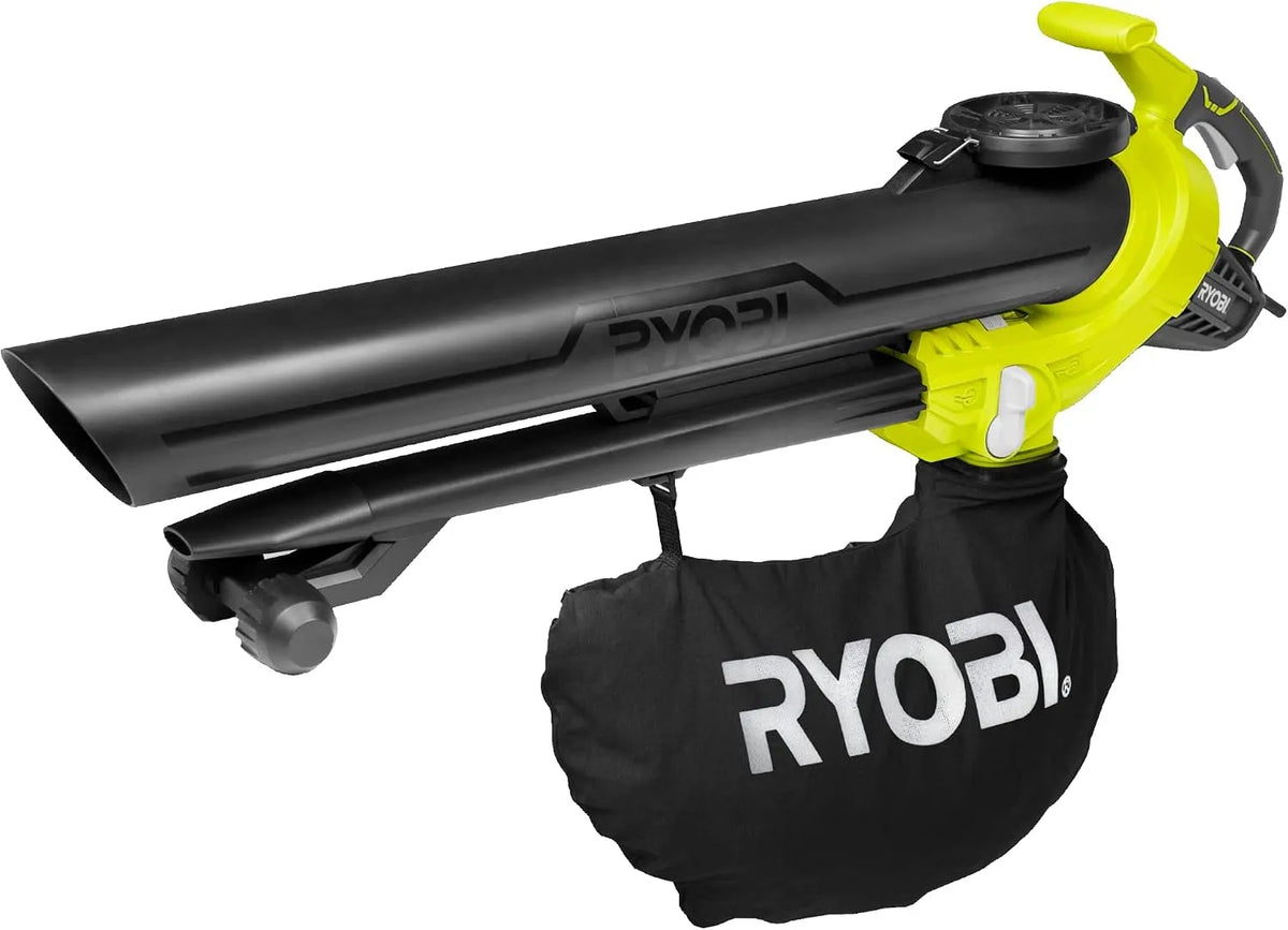 Ryobi Laubsauger RBV3000CESV Luftmenge16, 375km/h, Fangsackgröße 45L, m³/min, Leistung 3000W Elektro, Luftgeschwindigkeit 375km