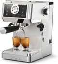 Espressomaschine CAFELFFE 58 58-mm-Espressomaschine MK-902 mm, Barista-Siebträgermaschine mit Milchaufschäumer, Temperatur- und Volumeneinstellungen