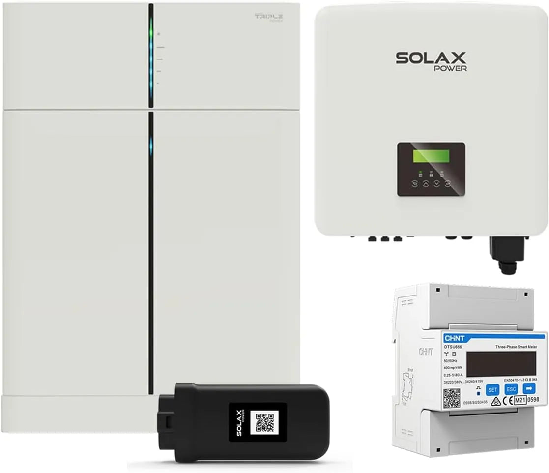 9kWh T30, SolaX X3 G4 12kW 0% MwSt §12 III UstG Hybrid Wechselrichter mit Solarspeicher-Set