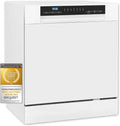 Exquisit Geschirrspüler GSP5508-030D, Mini, ECO-Modus, weiss, 55 cm breit, spülmaschine klein, Tischspülmaschine