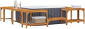 Whirlpool Braun Whirlpoolrahmen, Maße 250 x 250 cm, Rahmen für, für den Außenbereich