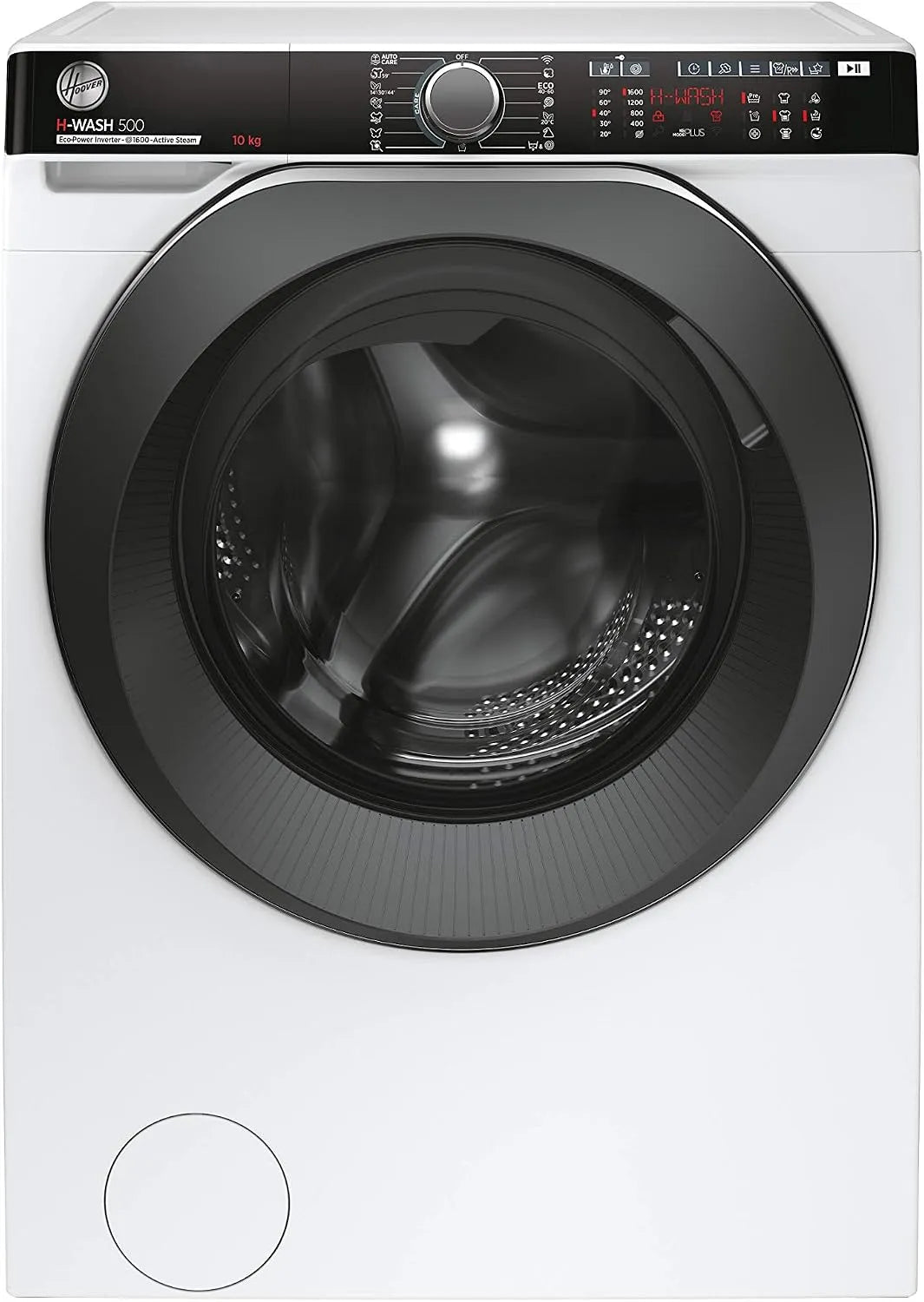 Hoover Waschmaschine H-WASH 500 PRO 610AMBC 1600, Gewicht 10kg, HWP, Mengenautomatik Plus, Eco-Power Inverter-Motor, Auto Care Programm, Min., WLAN