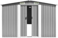 Gerätehaus Model143345, 257x392x181 cm Metall Farbe Grau Gartenhütte
