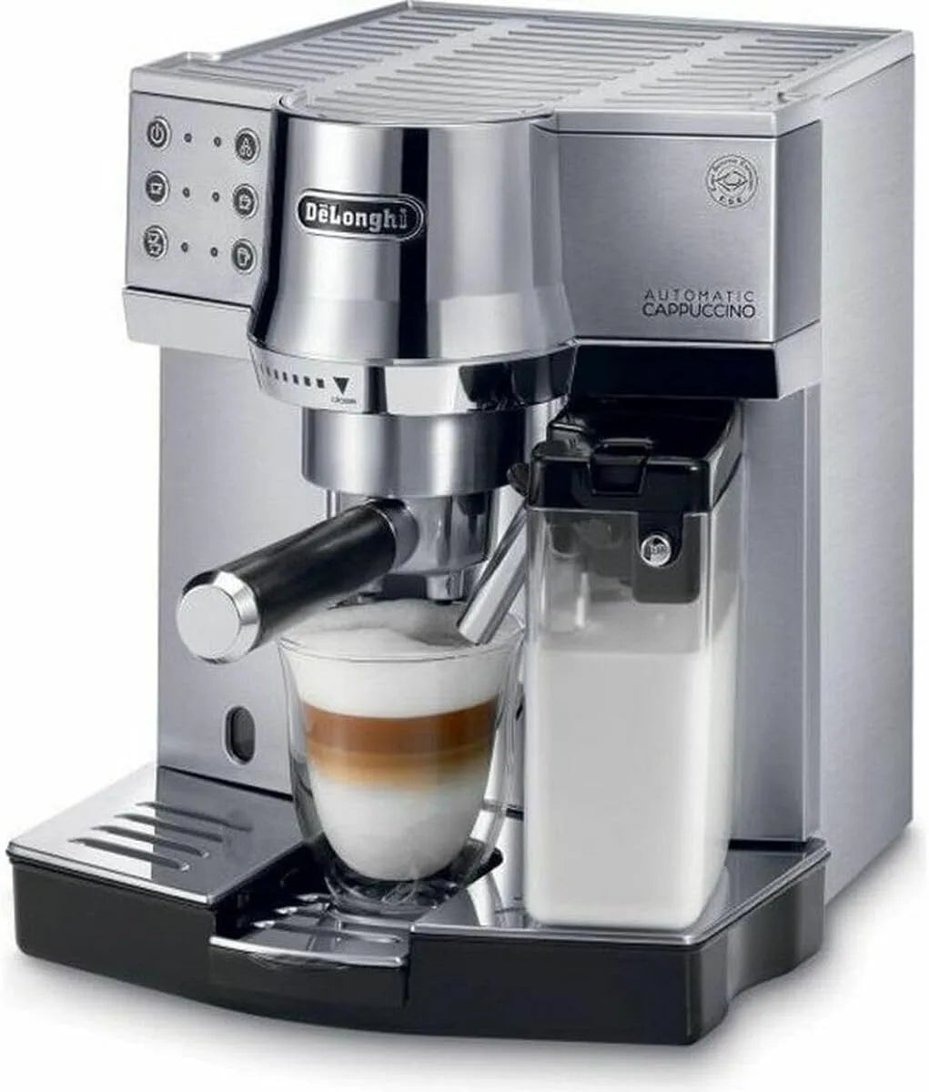 De'Longhi Espressomaschine EC 850 850.M, IFD Milchschaumsystem, 15 Bar, Siebträger, silber, Metall