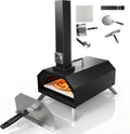 Pizzaofen Karinear Pellet, max. 540℃, Holzpellets 12-Zoll, Zubehör, Holzpellet-Pizza Oven für Camping, Pizzaschieber