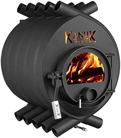 Original Warmluftofen Kanuk, Werkstattofen, Zulassung für Deutschland, BimSchV, ohne Untergestell, Original 15 kW, Schwedenofen
