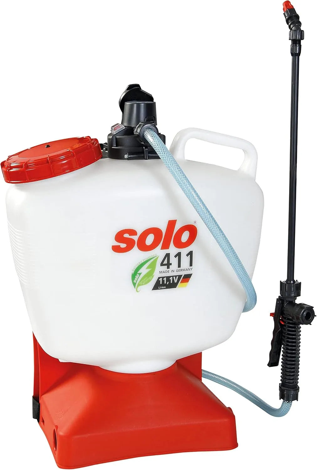Rückenspritze 10 Liter Solo Akku, Spannung 11,1 V, 2,5 Ah, Weiß