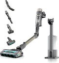 Shark Akku-Staubsauger IP3257EUT, PowerDetect Clean & Empty für Tierhaare, DuoClean Detect, Farbe Grau, Selbstentleerende Basis 45 Tage, Javagrau
