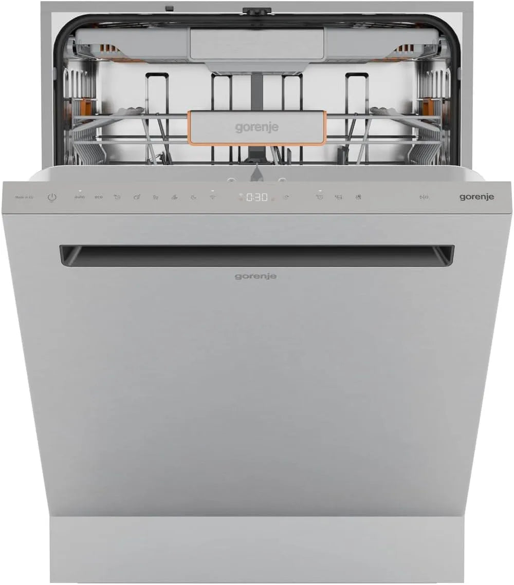 Gorenje Geschirrspüler ULTRA16BUWIFIX, 60 breite, 6 Betriebsprogramme, EU Made, Status LED-Licht, Total AquaStop, EEK: B, HxBxT, 16 Maßgedecke