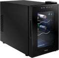 Tristar Kühlschrank WR-7506, Fassungsvermögen 17 L, Für bis zu 6 Flaschen, Grande Saignée Weinkühlschrank, Thermoelektrisch, Glastür, Innenbeleuchtung