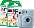 Fujifilm instax Mini 12 Sofortbildkamera mit 40 Aufnahmen, Pastellblau