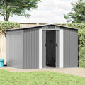 Gerätehaus cm42907 Gecheer, Metall Geräteschuppen Wetterfester Außen Gartenhaus für Garten Außenbereich