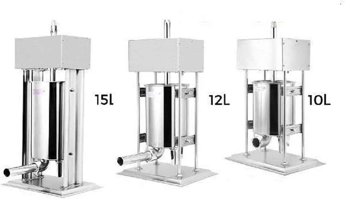 Wurstfüller Edelstahl Haushaltswurst Hot Dog Wurst Kommerzieller elektrischer, Fassungsvermögen 10L, Sicherer Betrieb