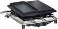 Grill, Steba RC 4 plus deluxe Raclette, Heißer Stein 1.5 kW Edelstahl, in Schwarz