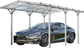 Carport GFP, 2,85x5,05m Auto Unterstand Aluminium Einzelcarport Schutzdach PKW