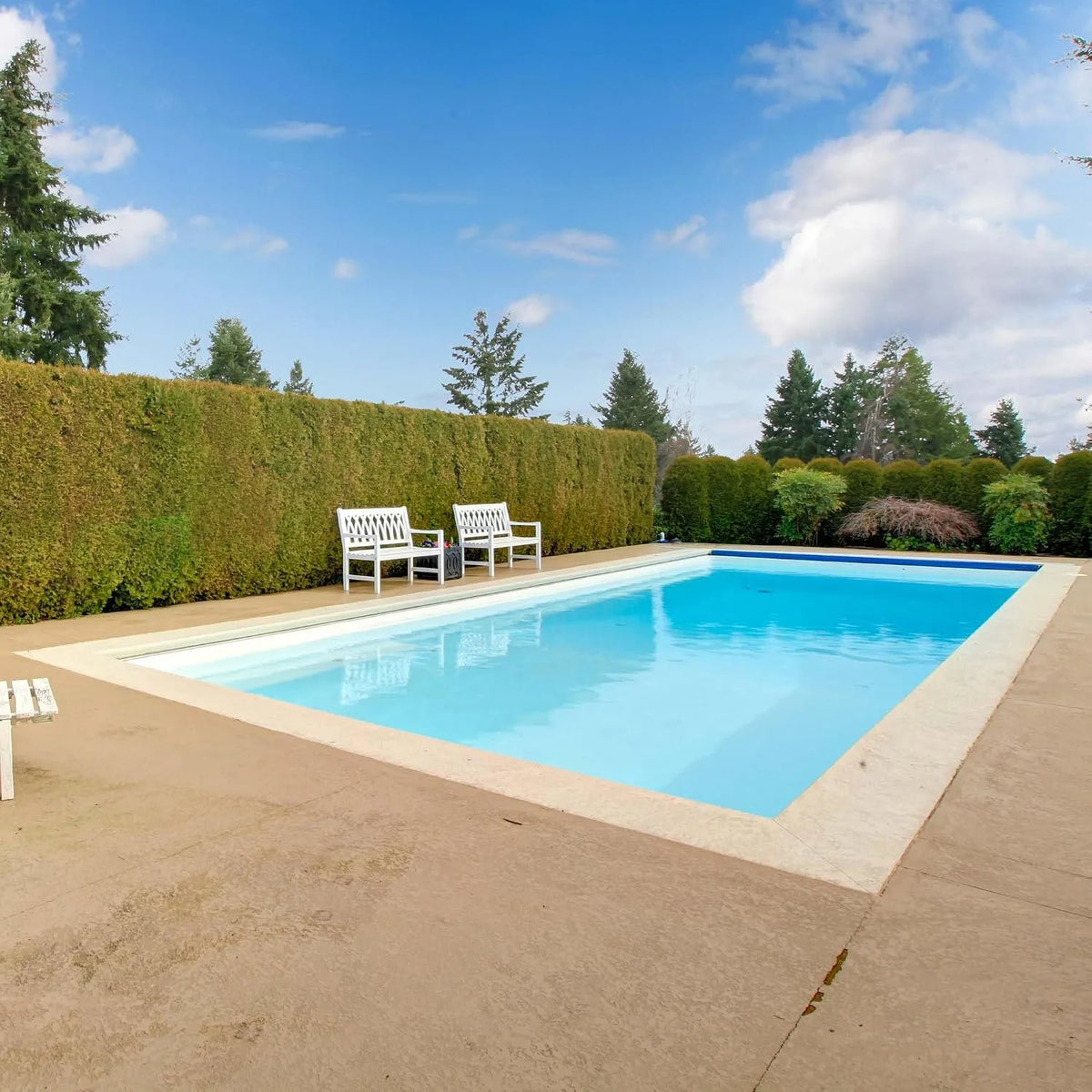 Paradies Pool, Systemsteine mit Stecksystem, Styropor rechteck 300 x 500 x 150 cm als Grundset inklusive Blaue Poolfolie und Vlies