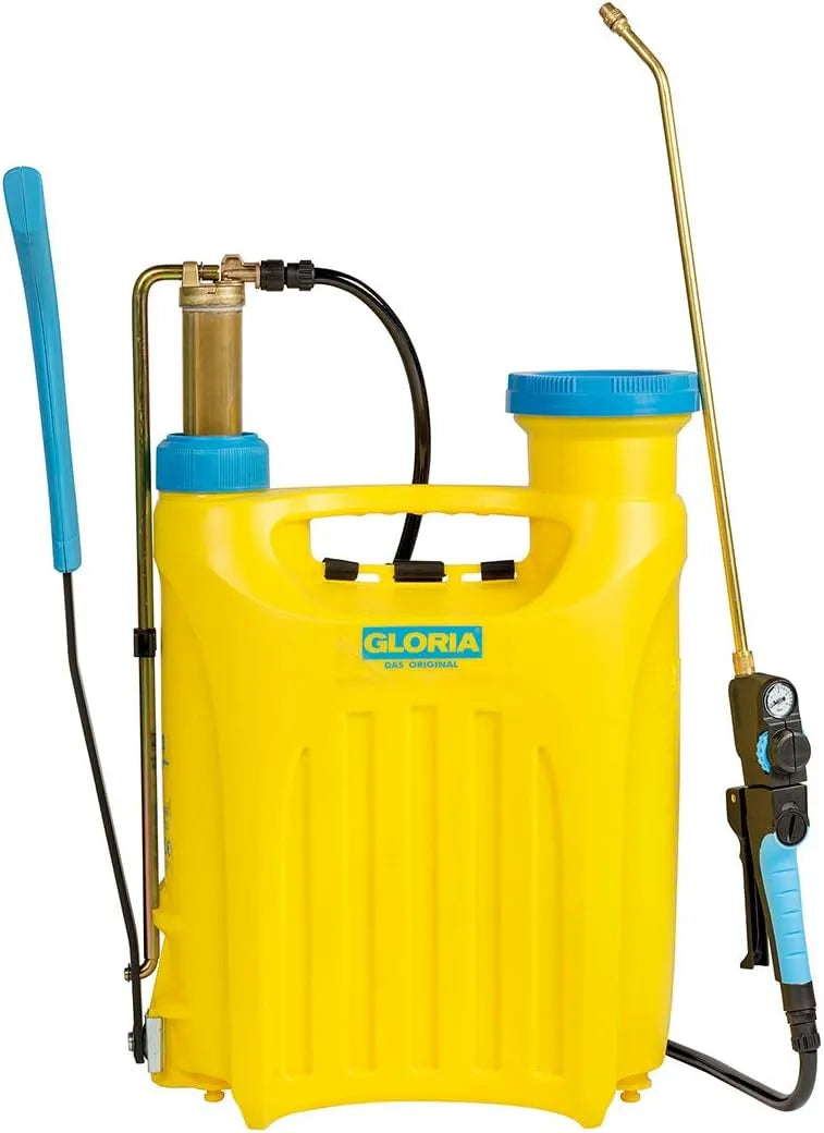 Pro 1800 Gloria Rückensprüher, 6 bar, extra gepolsterten Gurten, großen Garten, Fassungsvermögen 18 L Profi Drucksprüher mit Druckregler