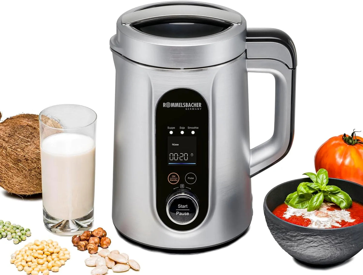 Drink & Suppen Bereiter SVD 1400 ROMMELSBACHER Veggie, 9 Betriebsprogramme, kochen, pürieren, Edelstahl Innenbehälter, Wellenschliff-Messer