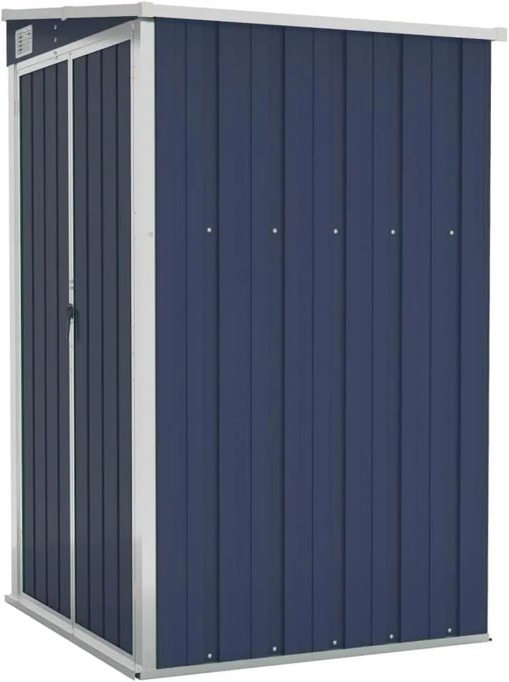 Modell Anthrazit Maße 118x100x178 cm Verzinkter Stahl 316219kangmusi Kangmusi Anbauschuppen