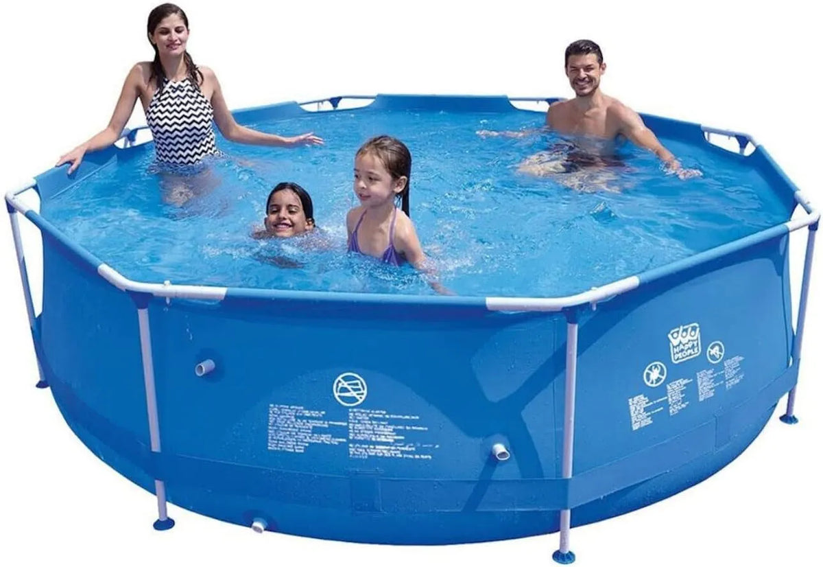 Pool Happy People, Set 300x76 RD STAHLRAHMENPOOL