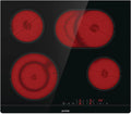 Gorenje Kochfeld ECT 643 BSC, Elektro, Bräterzone, Timer, Ohne Bridgezone, Breite 60 cm, Zweikreiszone, TouchControl, Rahmenlos