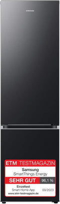 Samsung Kühl-Gefrierkombination RB38C607AB1/EF, Fassungsvermögen 387 l, AI-Kühlschrank mit Gefrierfach, Breite 203 cm, Wifi & AI Energy Mode