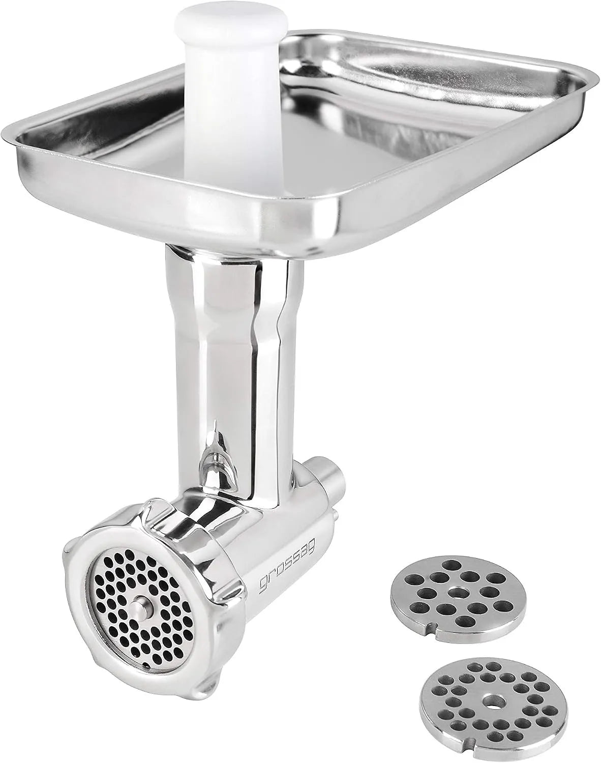KitchenAid Küchenmaschine KFW 500, Fleischwolf Vorsatz inklusive. 3x Lochscheibe Stopfer, Zubehör für Fleischkutter