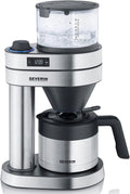Severin Kaffeebereiter KA 5761, Kaffeemaschine mit Timer, für bis zu 8 Tassen, Fassungsvermögen 1l, Filterkaffeemaschine 'Caprice' mit Thermokanne