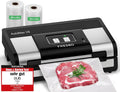 Modell Automatik 1-Knopf-Bedienung FRESKO Vakuumiergerät, 18L/min, Note 1,2, 18L, inklusive. 2 Beutelrollen, Fassungsvermögen 18L/min Turbo-Saugkraft