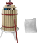 Güde Obstpresse 30005 OP 18, mechanische Presse inklusive Pressnetz 18 Liter, Obstpresse, Saftpresse und Beerenpresse, Rot