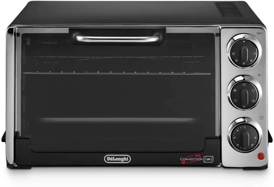 De'Longhi Modell, Fassungsvermögen 20 Liter EO20792, 7 Kochfunktionen, Elektroofen, in Schwarz, 1300 Watt, Timer