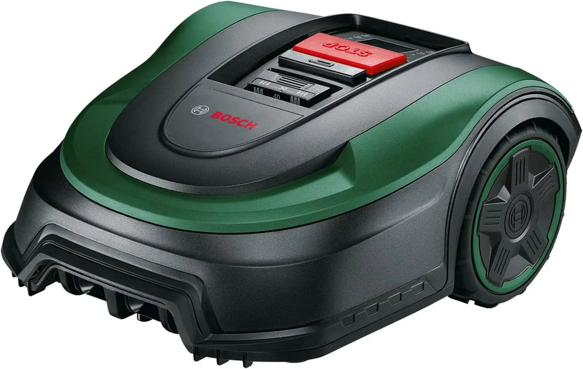 Bosch Rasenmäher, geeignet für Flächen bis 500 m², Roboter Indego S+ 500, mit 18V Akku und App-Funktion, Schnittbreite 19 cm, im Karton