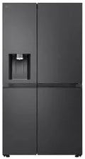 LG Kühlschrank GSJE81EPBD, Fassungsvermögen 628 L, Side-by-Side mit Eis, Energieklasse D, Crushed Ice- & Wasserspender, interner Wassertank, UVnano
