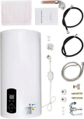 Warmwasserbereiter G1/2 IPX4, Leistung 2,0 kW Elektro Warmwasserspeicher Boiler 30L, Max 75℃, Fassungsvermögen 45L, Fassungsvermögen 60L