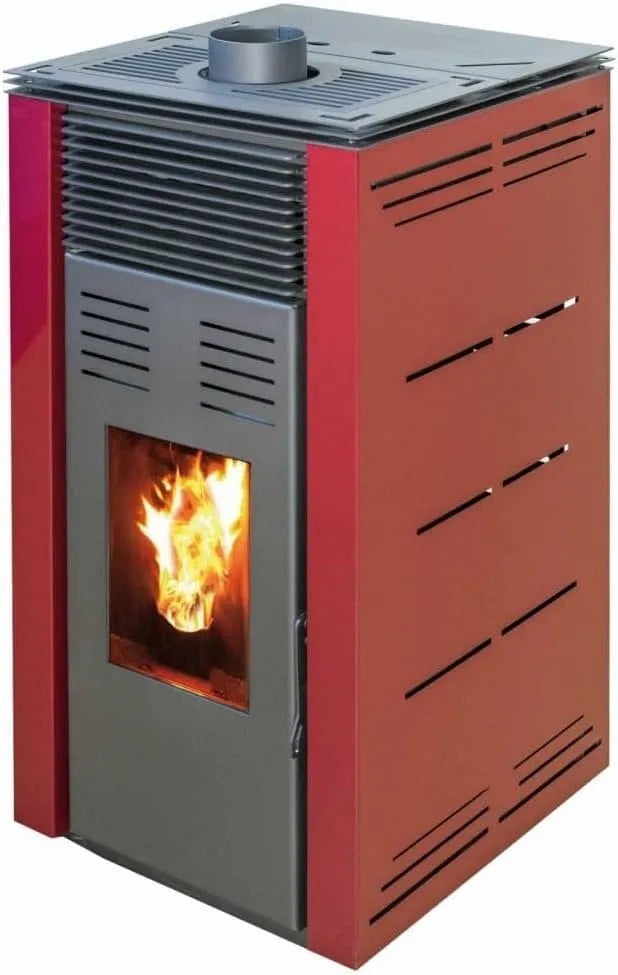 JOIMA, Bordeaux, Pelletofen ohne Strom Natur Style Modell 8 kW
