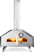 Grill, Ooni Pro 16 Multi-Brennstoff Pizzaofen, Kocht Pizzen in nur 60 Sekunden, Holz, Outdoor Pizzaofen, Gas, Holzkohle– Gartenofen für Grillen