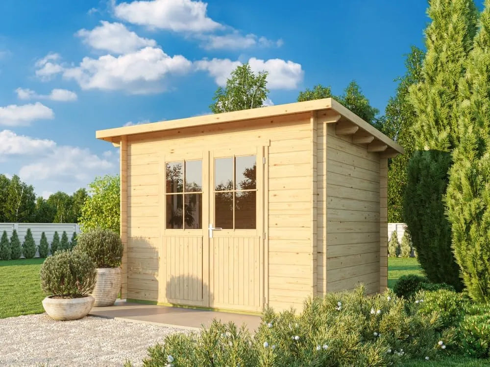 Gartenhaus, Farbbehandlung ab Werk ohne, Modell Ezra 2D Imprägnierung