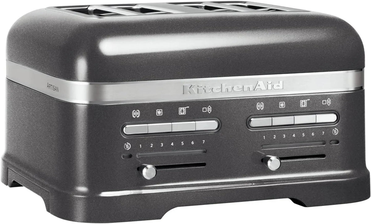 KitchenAid Toaster 5KMT4205, Artisan mit 4 Schlitzen Medaillon Silber