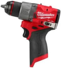 Milwaukee Bohrmaschine M12 2503-22, Spannung 12V 220V Bohrschrauber-Set, Breite 1,27 cm, 1500 rpm, 400 inch_pounds, 5A, Chrom, Fuel, Drill