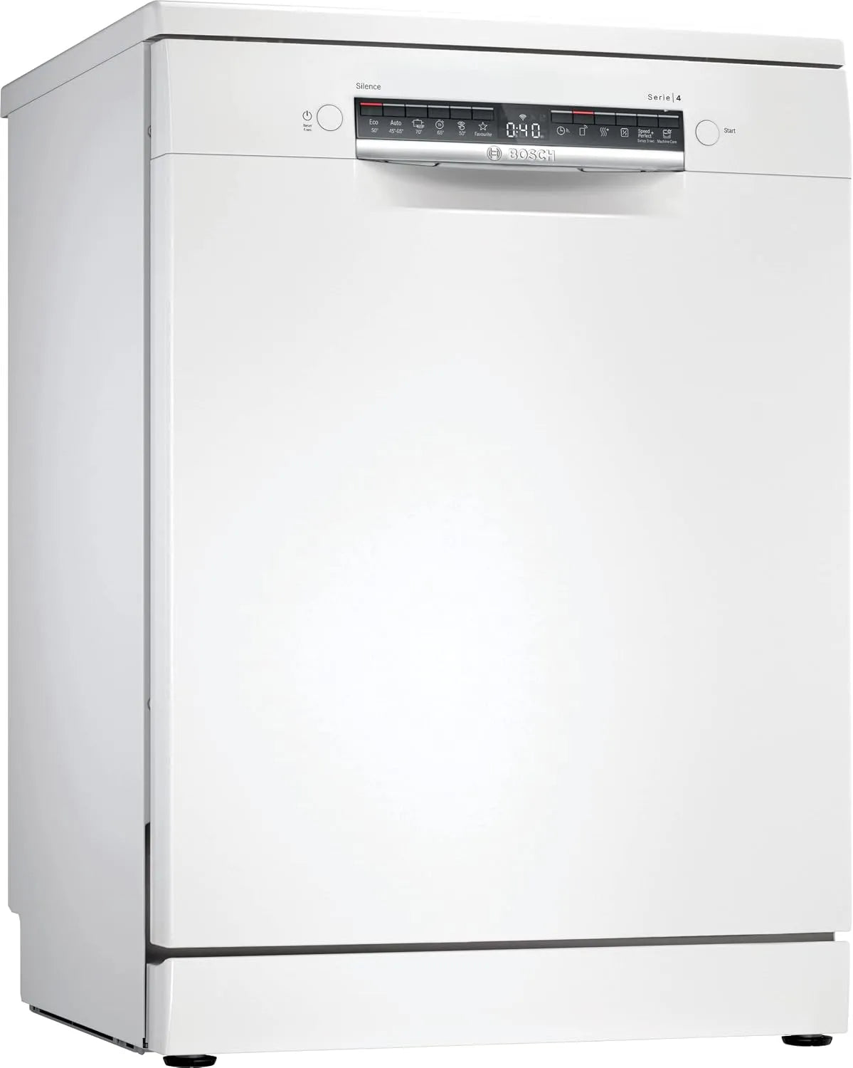 Bosch Geschirrspüler SMS4HMW02E, Breite 60 cm, Home Connect, RackMatic, Stand Serie 4, Freistehende Spülmaschine mit ckschublade, Silence Programm