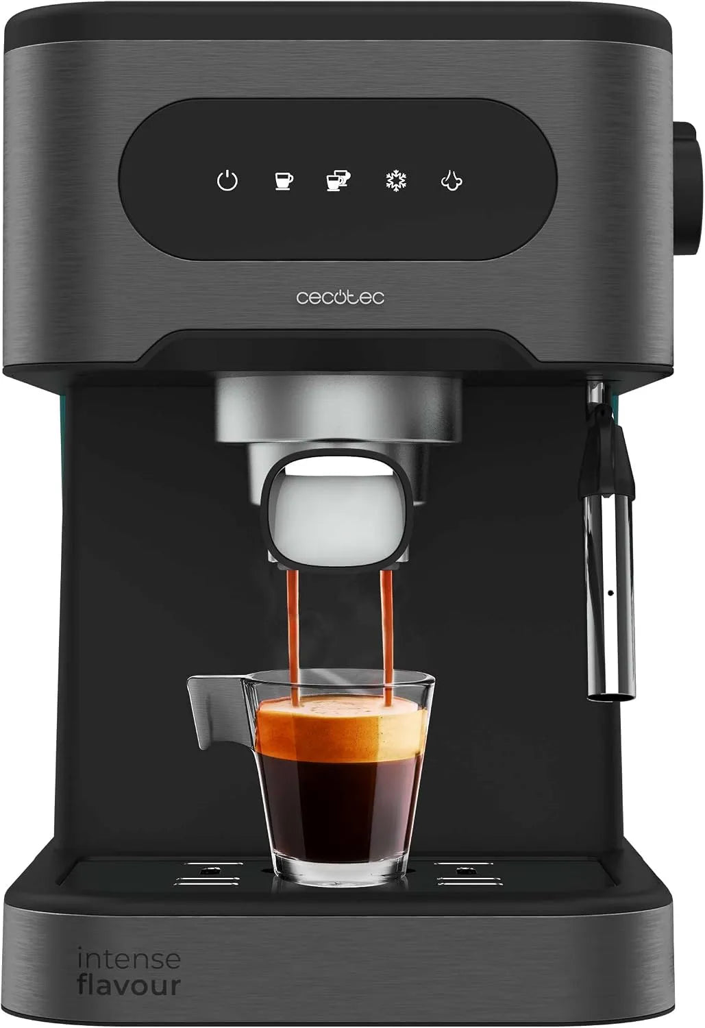 Cecotec Espressomaschine, Power Espresso 20 Coldbrew. Espresso und Cappuccino, 20 Bar Druck, Kaltkaffee, in Schwarz