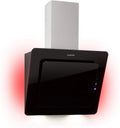 Klarstein Dunstabzugshaube, Kopffreihaube Wandhaube mit 595 m³/h, RGB Ambiente-Licht, LED-Beleuchtung, in Schwarz, Breite 60 cm, Helena kopffrei