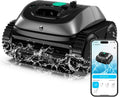 Pool, powerful triple motor runs for 150 minutes, fully automatic cleaner floor, and wall cleaning, 150 ㎡-Farbe Grau, waterline
